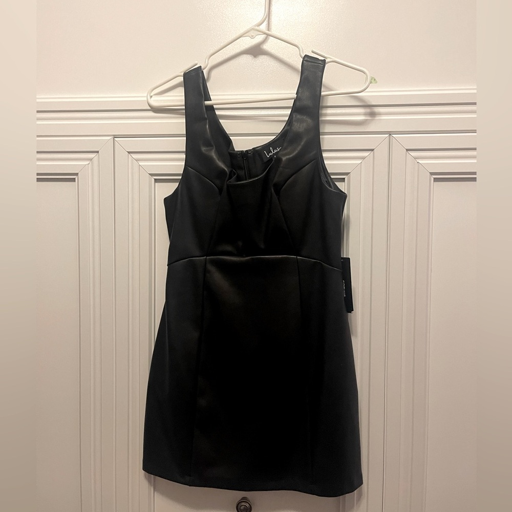 Black “Leather” mini dress